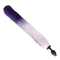 Love in Leather Faux Fur Fox Tail Small Silicone Butt Plug