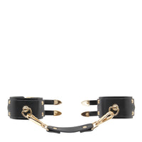 Love in Leather Faux Leather Double Buckle Wrist Cuffs
