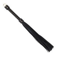 Love in Leather Faux Leather Flogger with Chain Detail