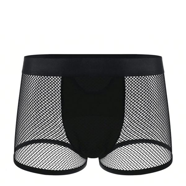 Love in Leather Mesh Boxer Briefs
