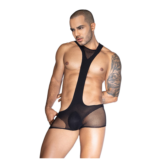 Love in Leather One Piece Body Stocking