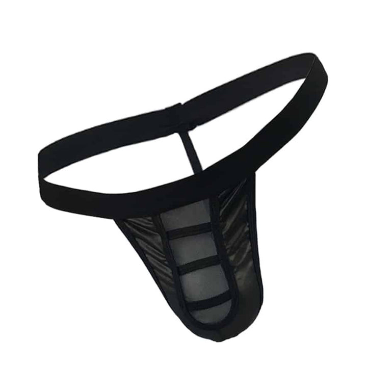Love in Leather Peek-A-Boo Wet Look G-String