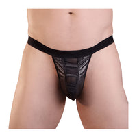 Love in Leather Peek-A-Boo Wet Look G-String
