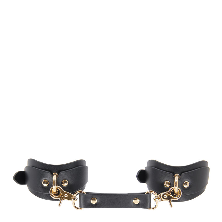 Love in Leather Shaped Faux Leather Ankle Restraints