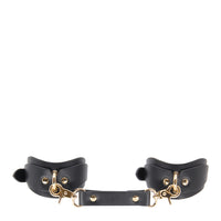 Love in Leather Shaped Faux Leather Wrist Restraints