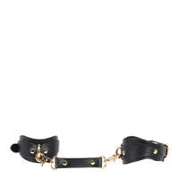 Love in Leather Shaped Faux Leather Wrist Restraints
