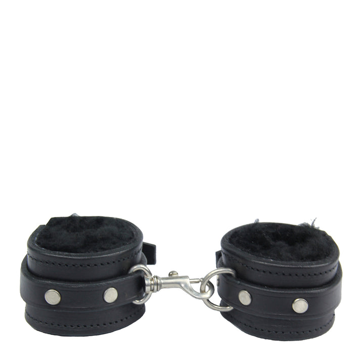 Love in Leather Sheepskin Lined Wrist Cuffs