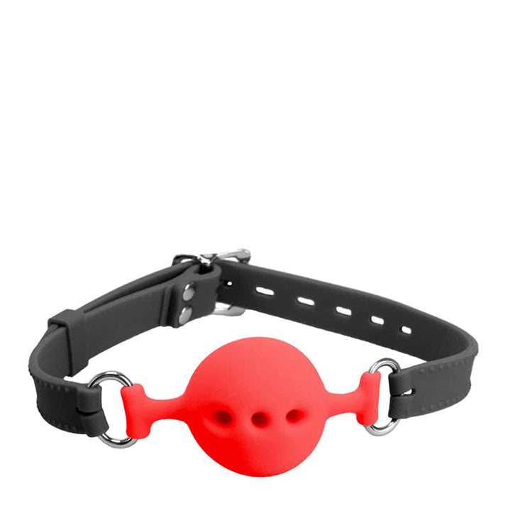 Love in Leather Silicone Breathable Ball Gag