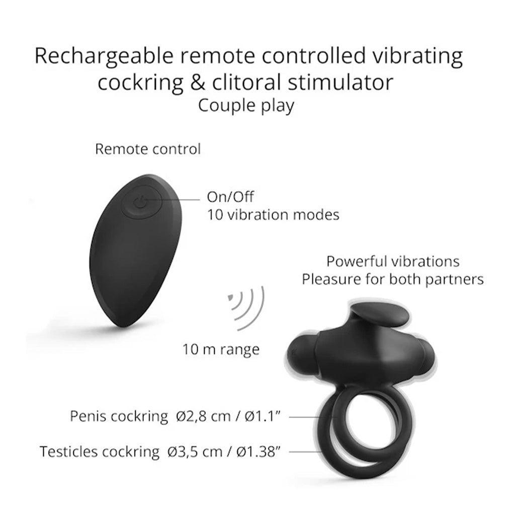 Love to Love Mr & Mrs Remote Controlled Vibrating Cock Ring