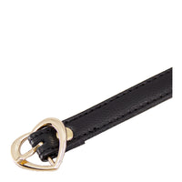 Love in Leather Heart Buckle Leather Collar