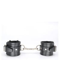 Love in Leather Heavy Sheepskin Lined Leather Wrist Cuffs