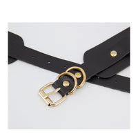 Love in Leather Oversize O-Ring Faux Leather Collar