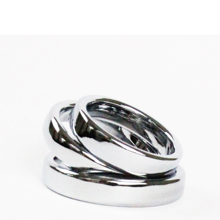 Love in Leather Stainless Steel Cock Ring