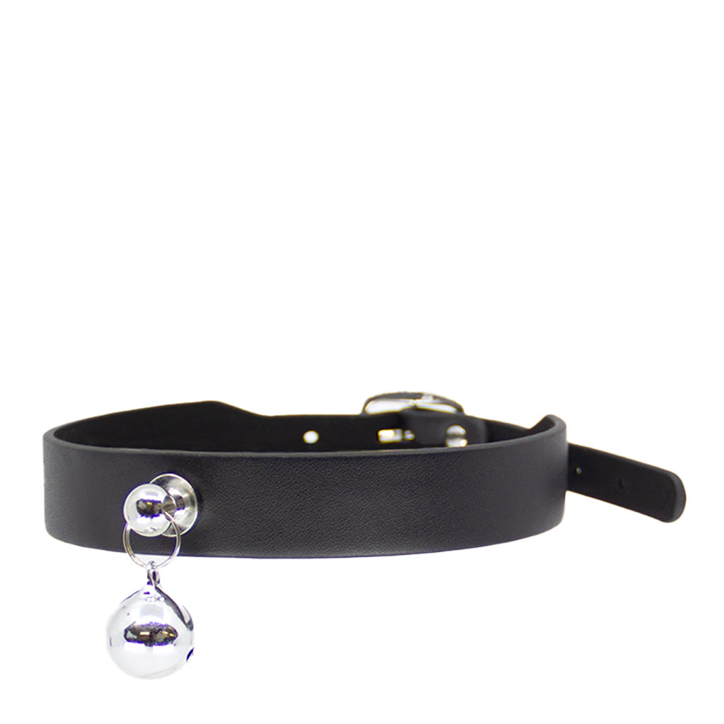 Love in Leather Vegan Cat Collar with Bell