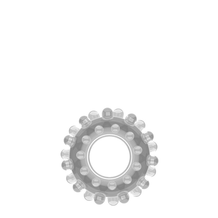 Lovetoy Power Plus Ribbed Cock Ring Clear