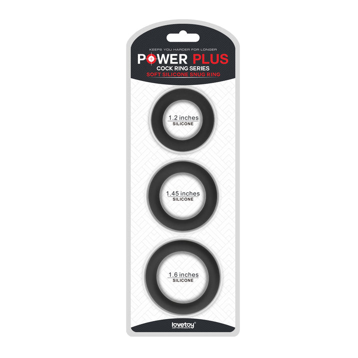 Lovetoy Power Plus Soft Silicone Snug Ring Set