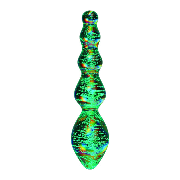 Lovetoy Twilight Gleam Tantalizing Orbs Glow in the Dark Glass Dildo