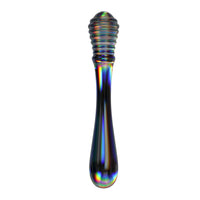Lovetoy Twilight Gleam Twin Pleasures Glass Dildo