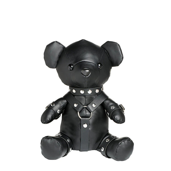 Master Series Faux Leather Teddy Bear