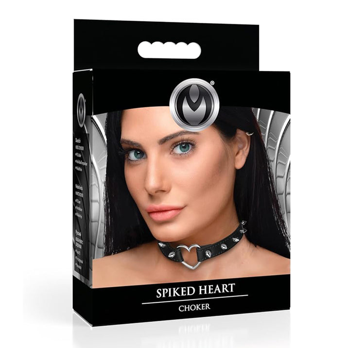 Master Series Spiked Heart Collar