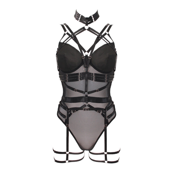 Muse Brace Top & Garter Belt Bodysuit