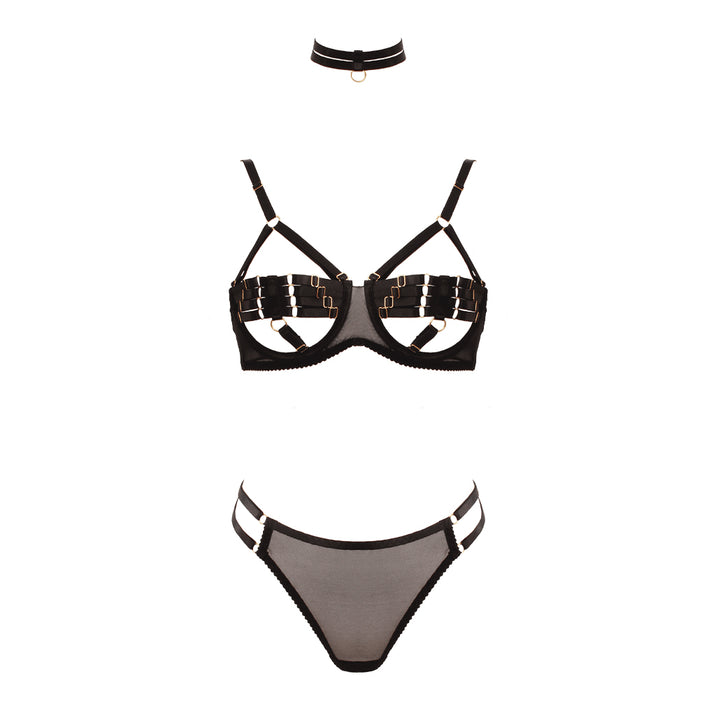 Muse Peek-A-Boo Bra and Panty Set