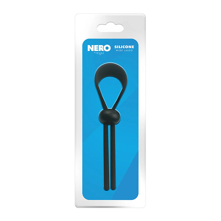 Nero by Playful Silicone Wide Lasso Adjustable Cock Ring
