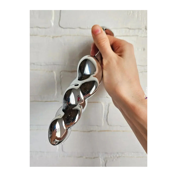 Njoy Disco Stainless Steel Beaded Dildo