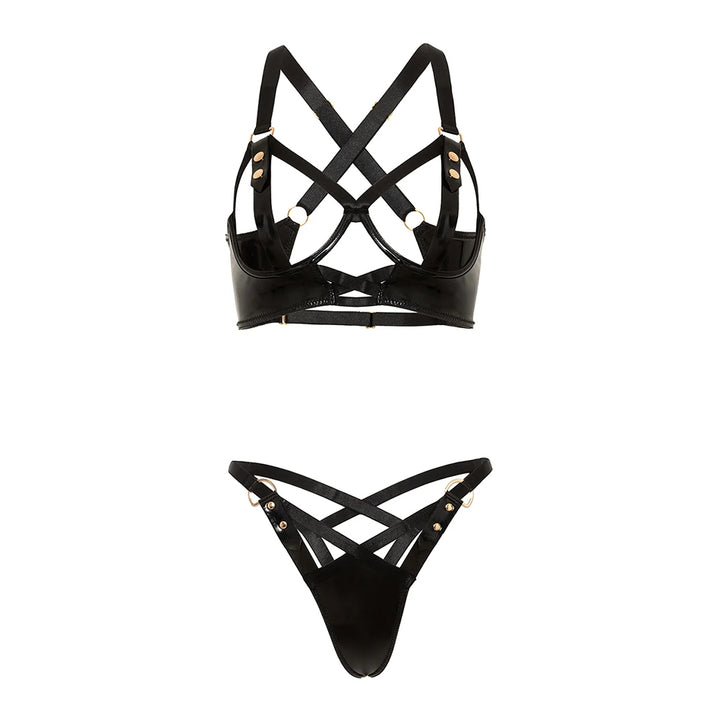 Oh La La Cheri Desire Cage Bra & Panty Set
