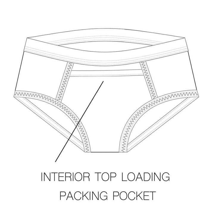 RodeoH Brief Top Load Packing Underwear Grey