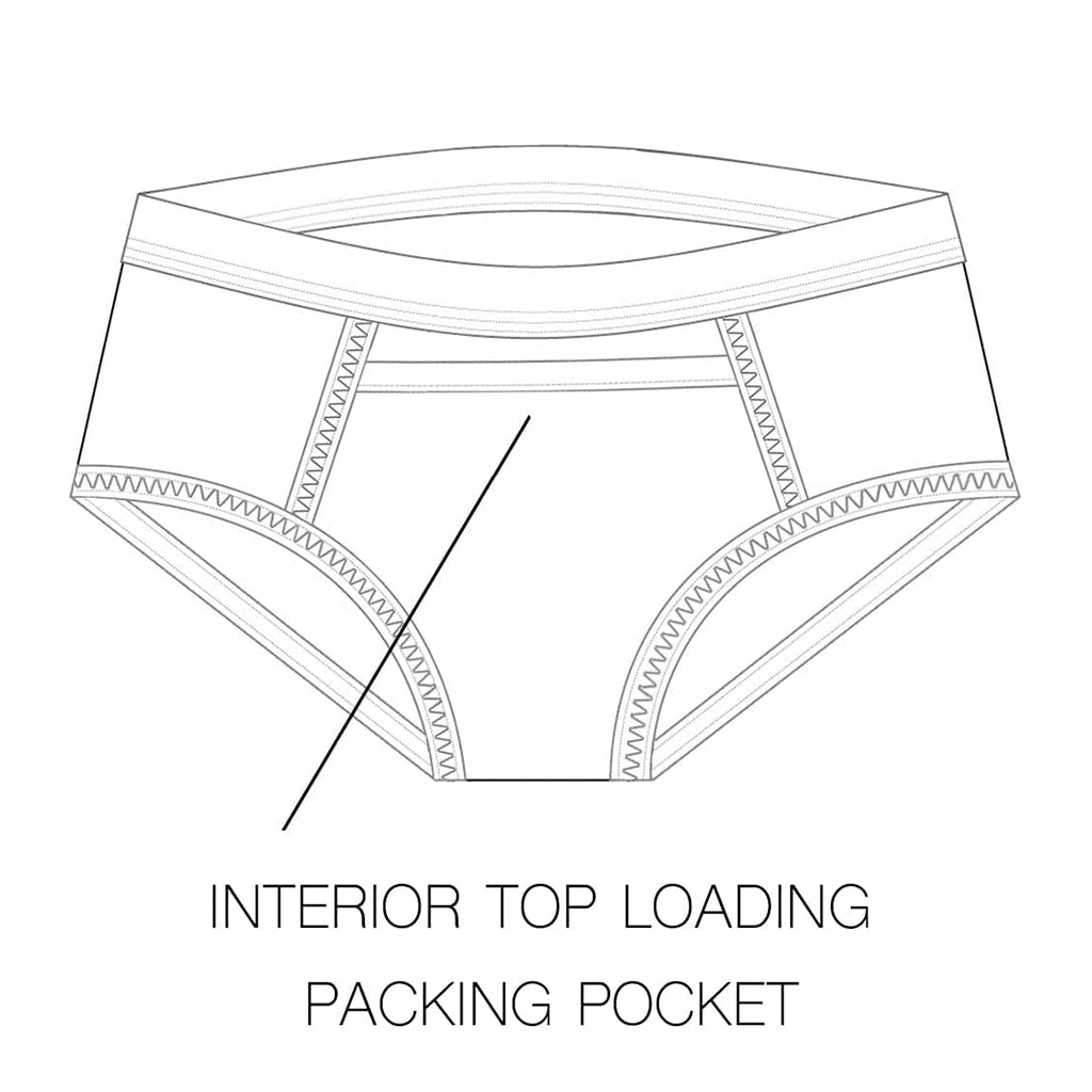 RodeoH Brief Top Load Packing Underwear Orange Camo