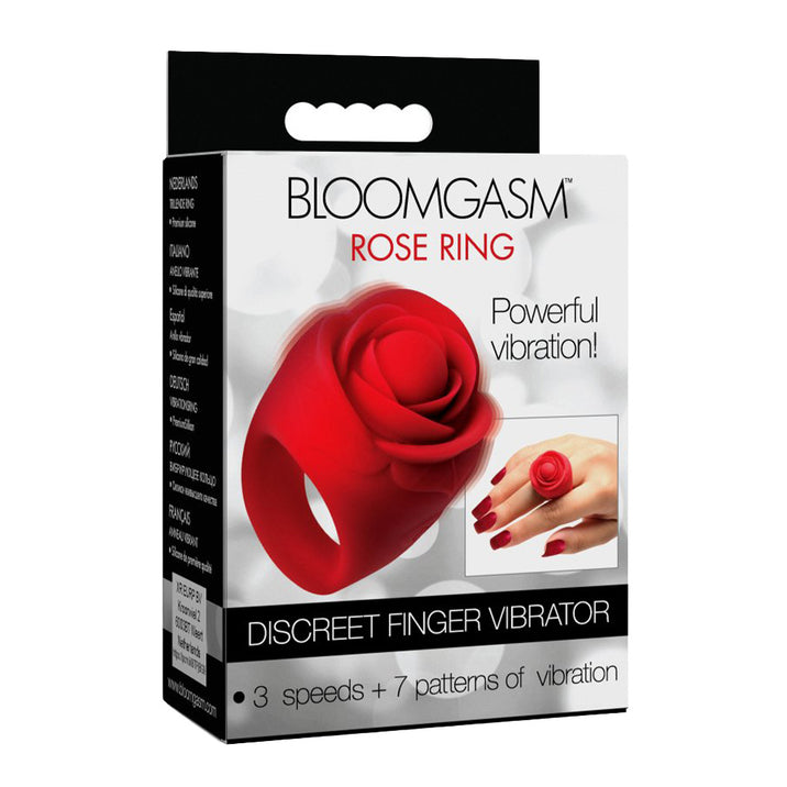Rose Ring Discreet Finger Vibrator