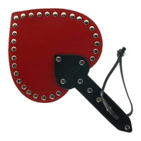 Rouge Studded Leather Heart Paddle