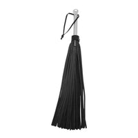 Rouge Leather Flogger with Steel Handle