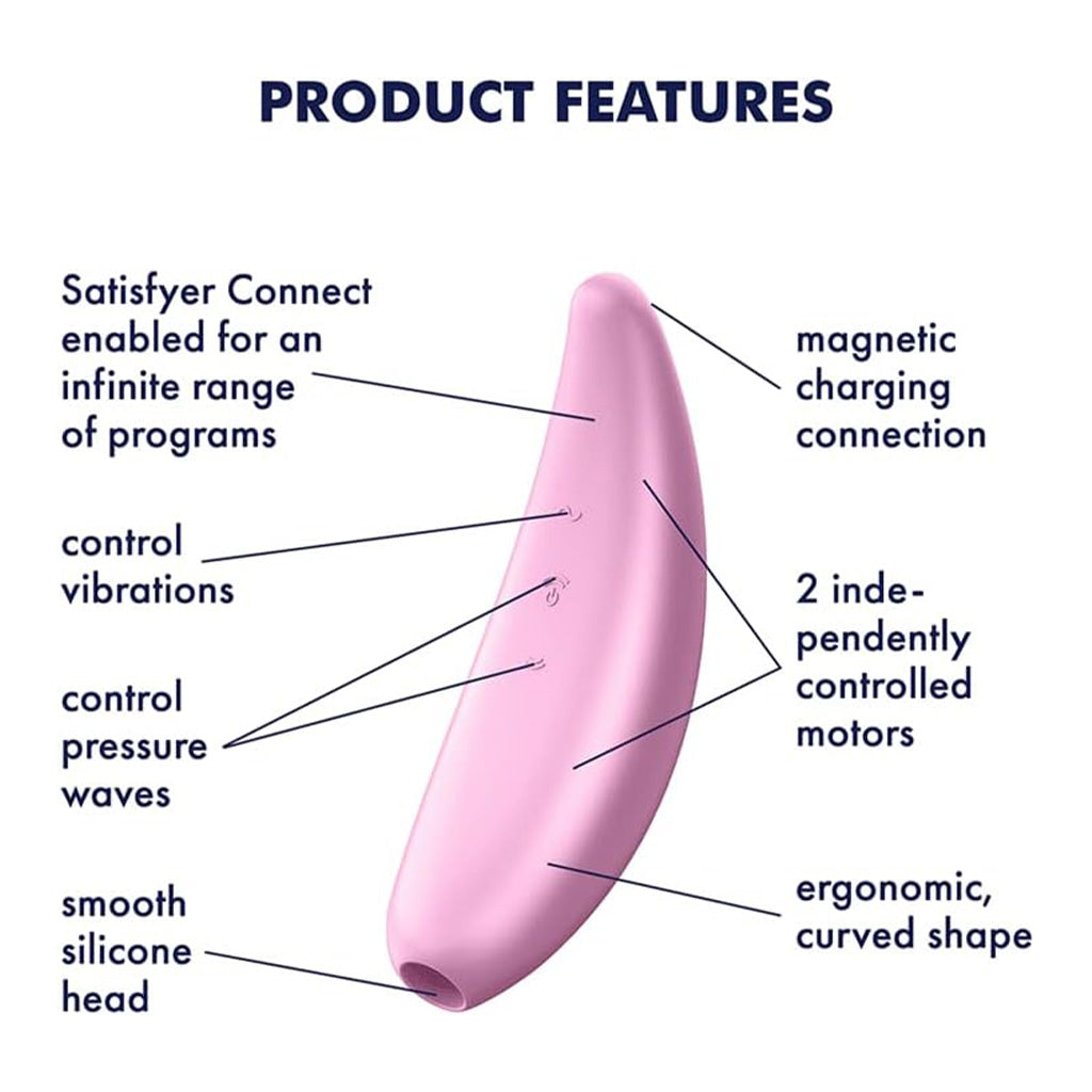 Satisfyer Curvy 3+ Air Pulse & Vibrating Stimulator