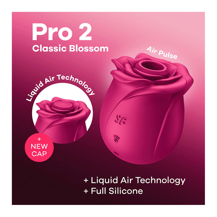 Satisfyer Pro 2 Classic Rose Blossom Air Pulse Stimulator