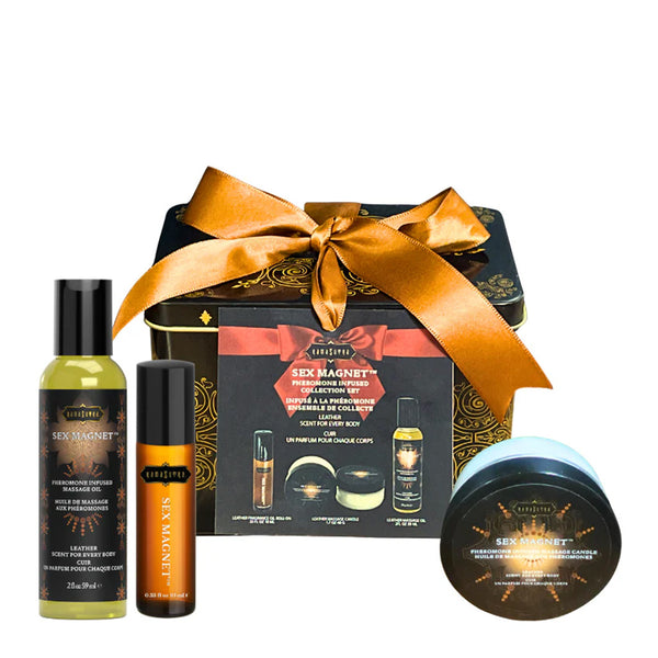 Sex Magnet Pheromone Leather Gift Set