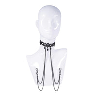 Sex & Mischief Lace Collar with Nipple Ties