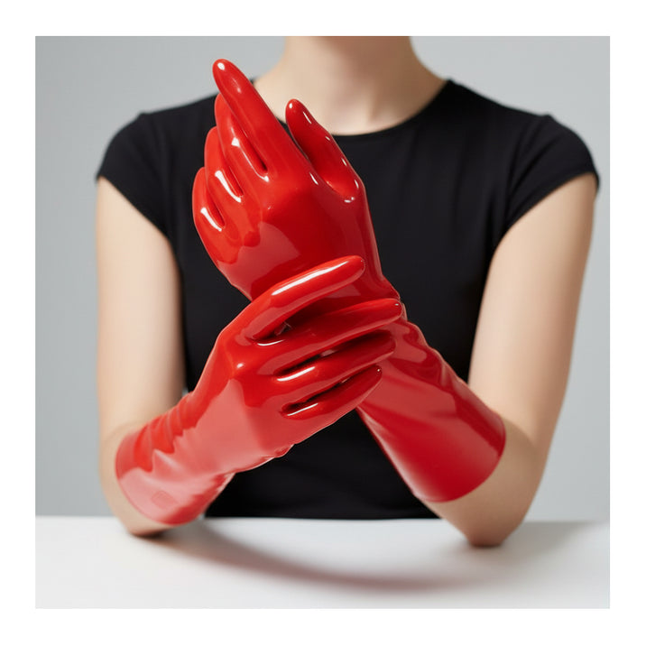 Short Length Moulded Latex Gloves