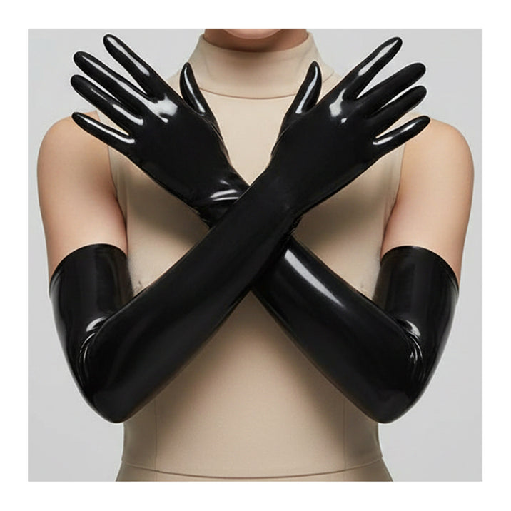 Shoulder Length Moulded Latex Gloves