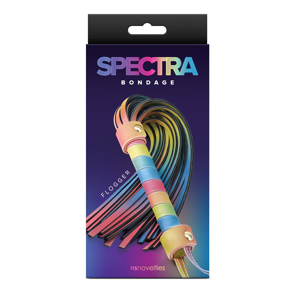 Spectra Bondage Rainbow Flogger