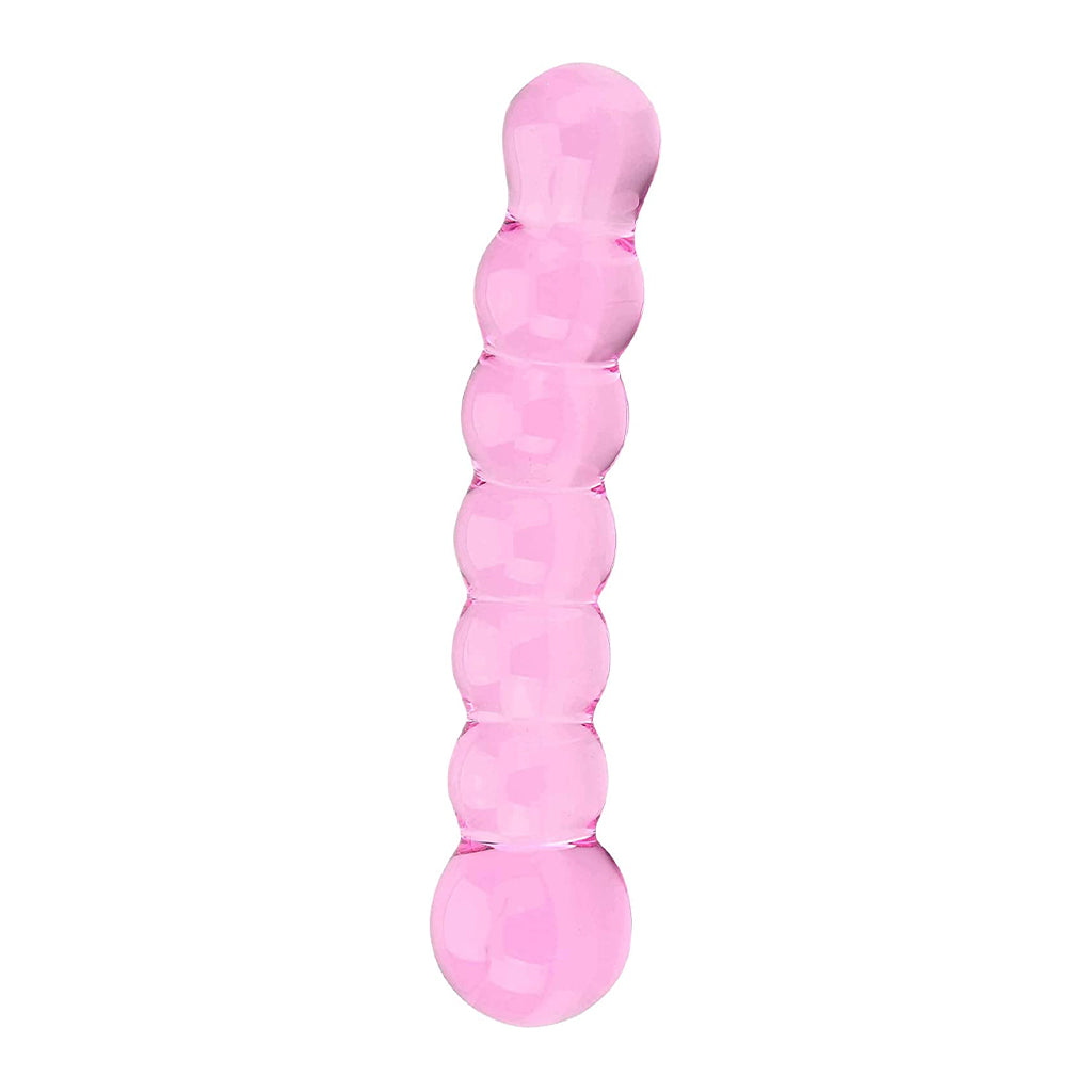 Spectrum Ribbed Glass Dildo