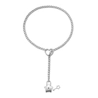 Star Padlock Slip Chain Necklace