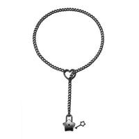Star Padlock Slip Chain Necklace