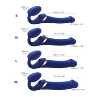 Strap-On-Me Multi Orgasm Bendable Strapless Dildo Blue