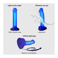 Strap-On-Me Glow LED Silicone Dildo