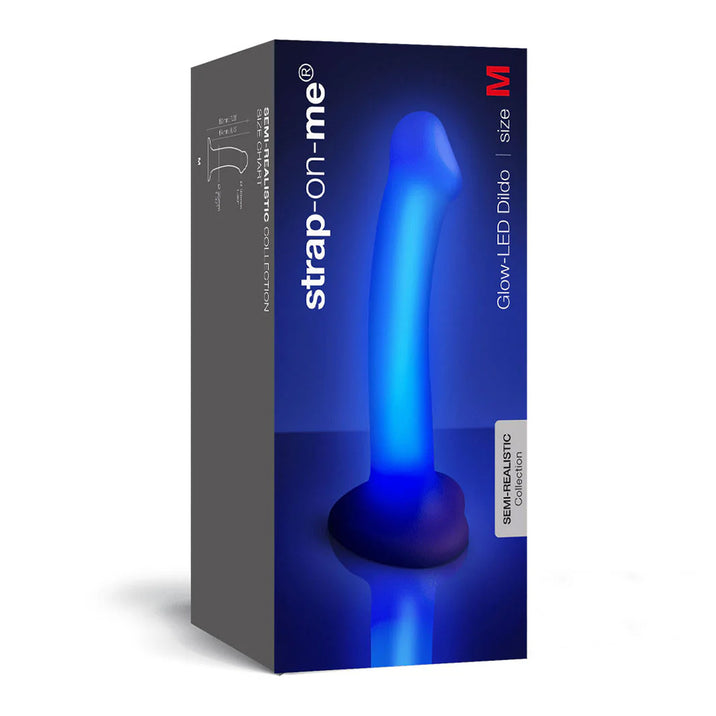 Strap-On-Me Glow LED Silicone Dildo