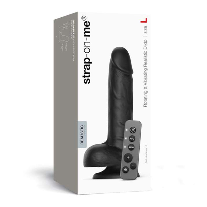 Strap-On-Me Rotating and Vibrating Realistic Dildo