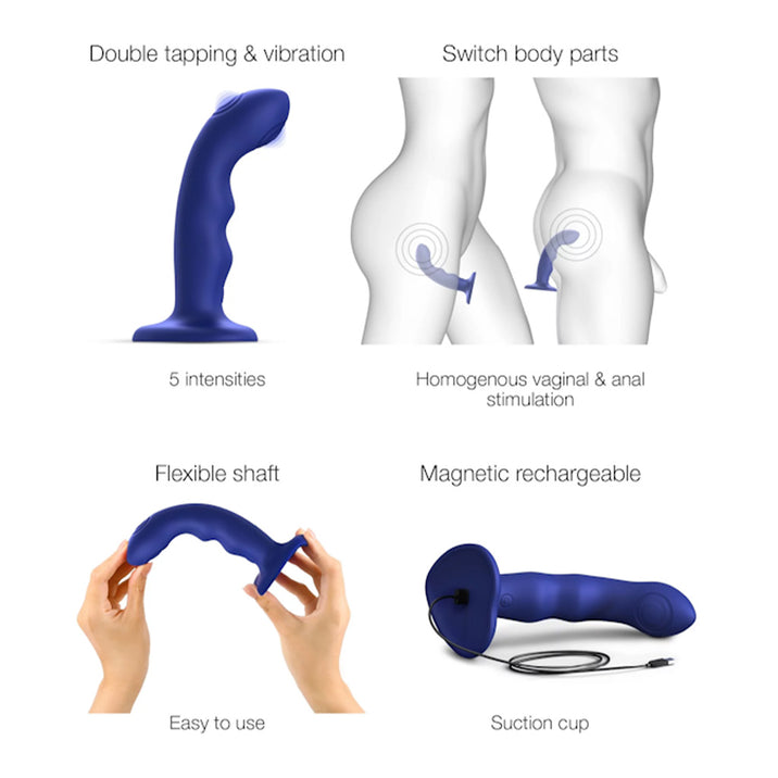 Strap-On-Me Wave Tapping Dildo