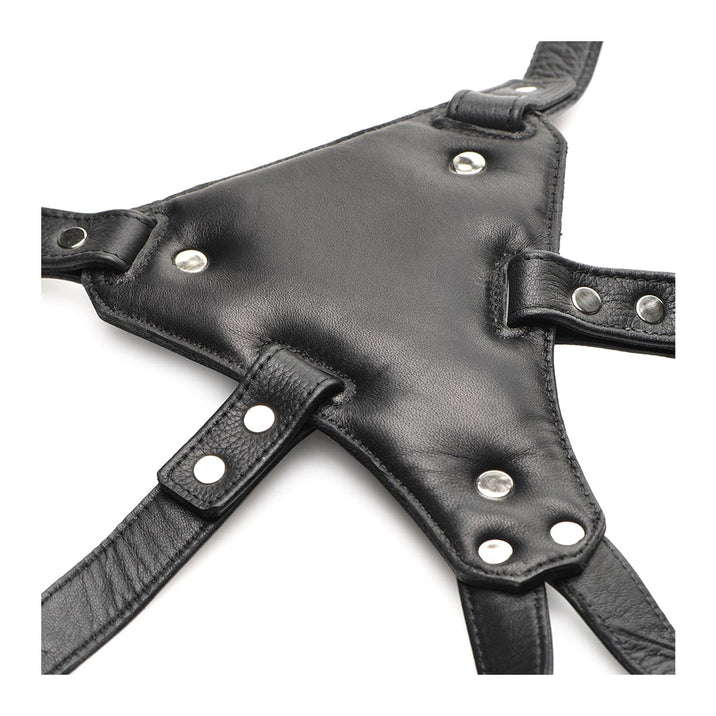 Strict Daddy An Li Leather Strap-on Harness